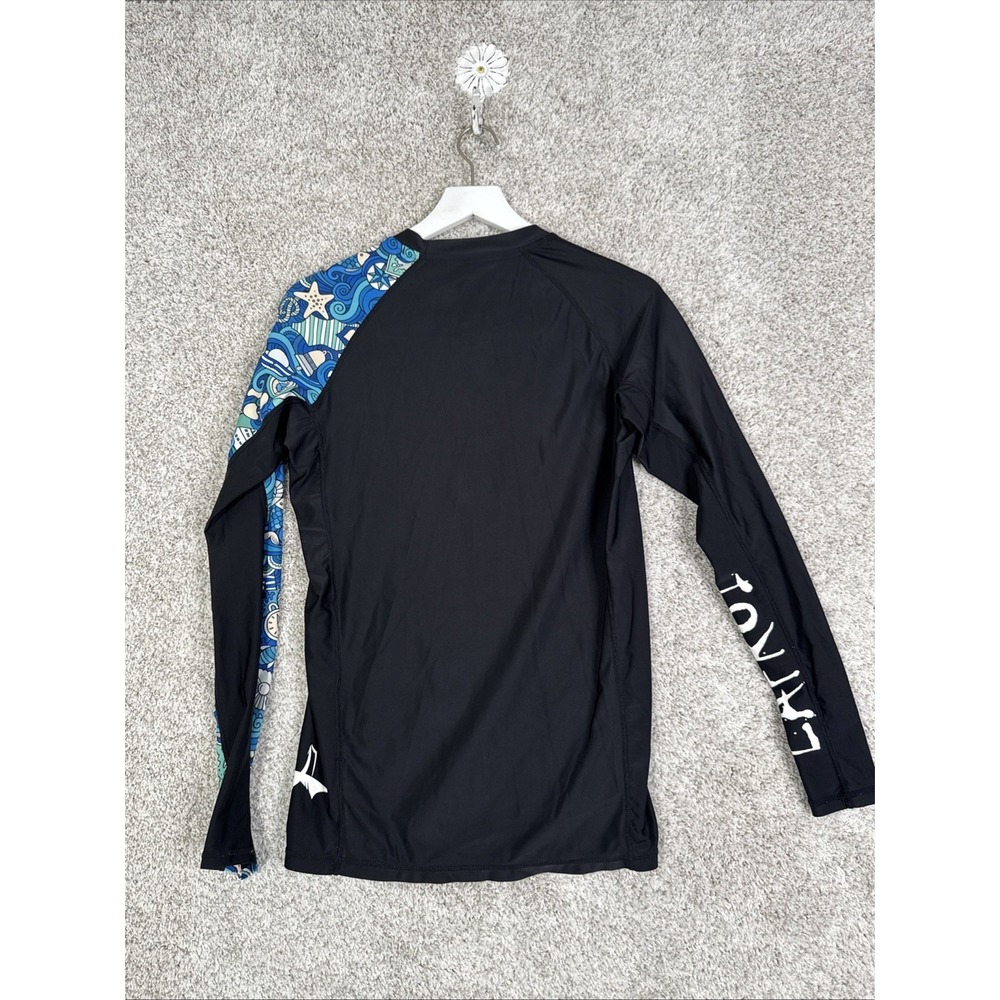 Long Sleeve UPF 50+ Baselayer Skins‎ Medium Asymmetric Black/Blue - Picture 5 of 8